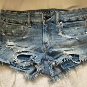 Distressed American Eagle shorts